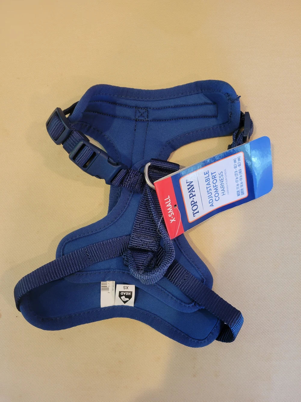 Top-Paw Adjustable Comfort Dog Harness - Blue (X-Small)